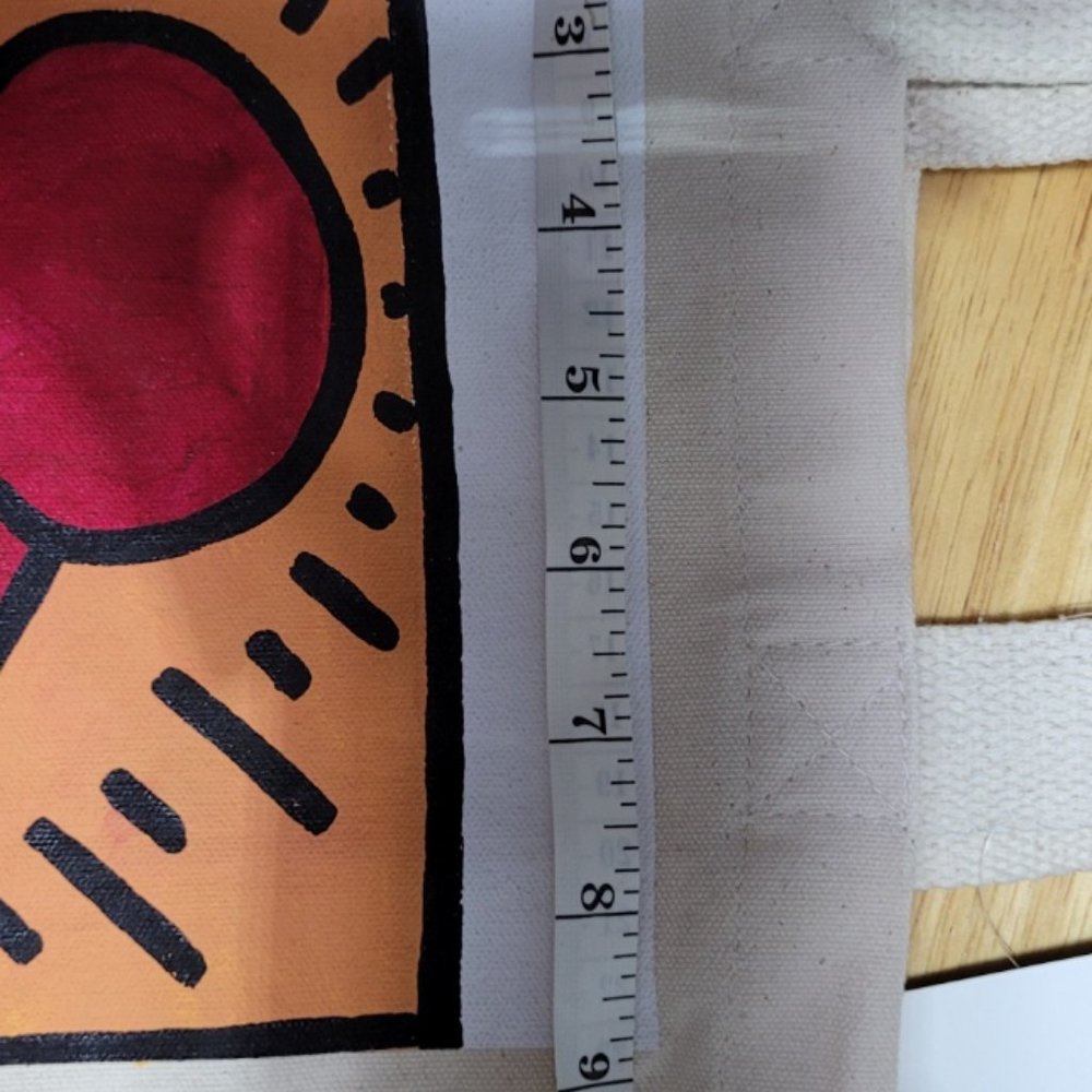 Artisan Keith Haring Mother and Baby Canvas Tote - Picture 10 of 11